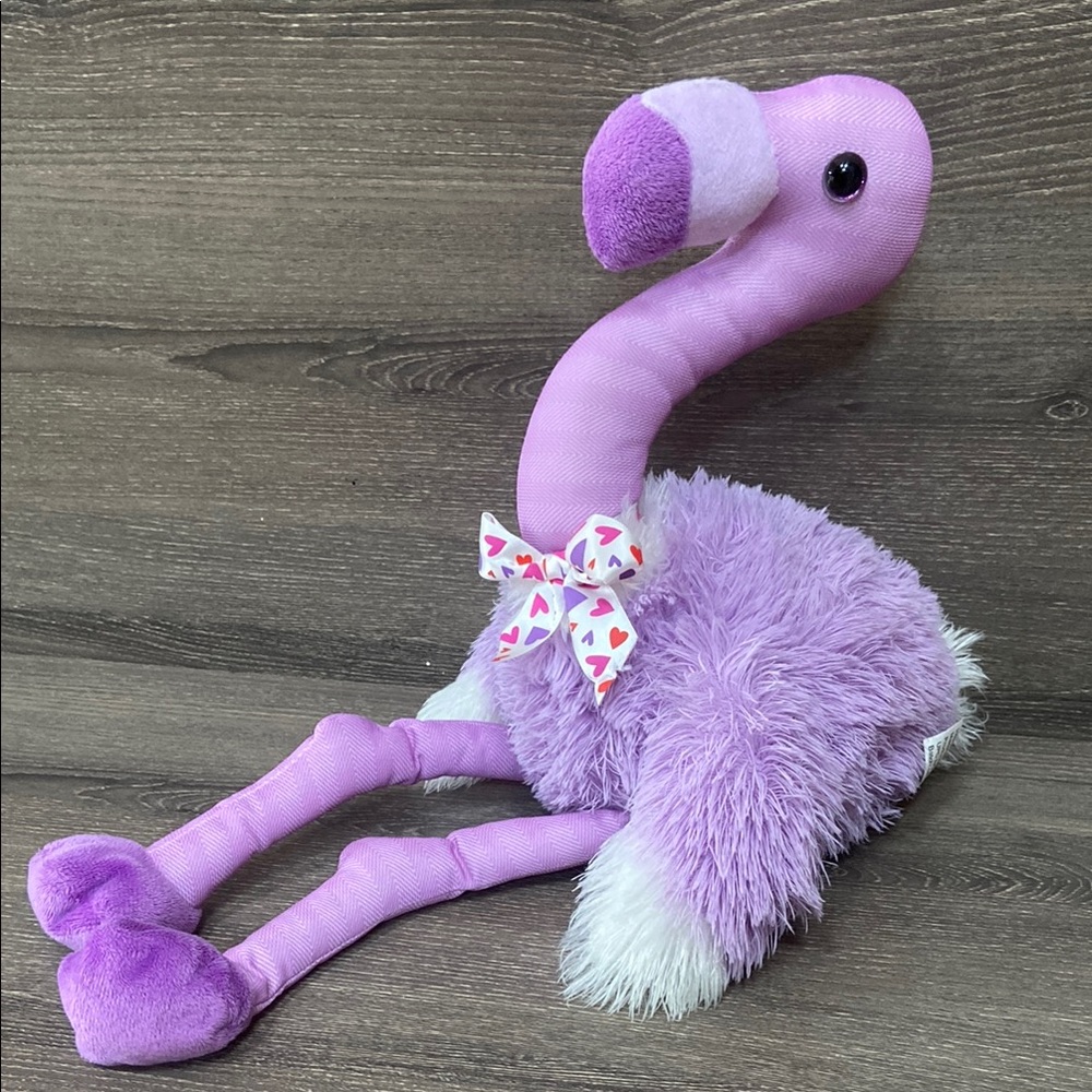 Kid's Purple Flamingo Plush Toy Stuffie Plushie Stuffed Animal Lovey Gift